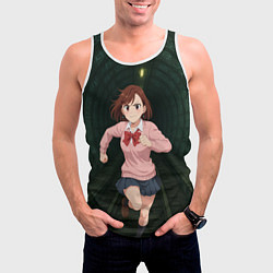 Майка-безрукавка мужская Сиратори Айра бежит в туннеле, цвет: 3D-белый — фото 2