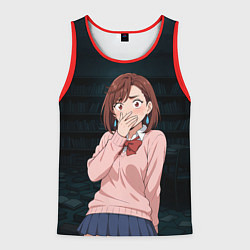 Майка-безрукавка мужская Испуганная Сиратори Айра, цвет: 3D-красный