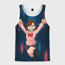 Майка-безрукавка мужская Сиратори Айра в ярости, цвет: 3D-белый