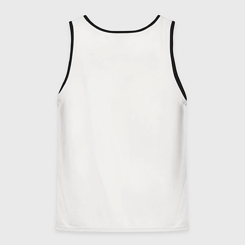 Мужская майка без рукавов Черный кролик в стиле модерн / 3D-Черный – фото 2