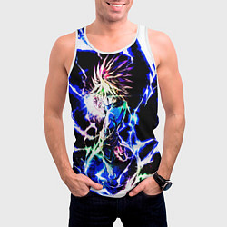 Майка-безрукавка мужская Аниме Hunter x Hunter Киллуа, цвет: 3D-белый — фото 2