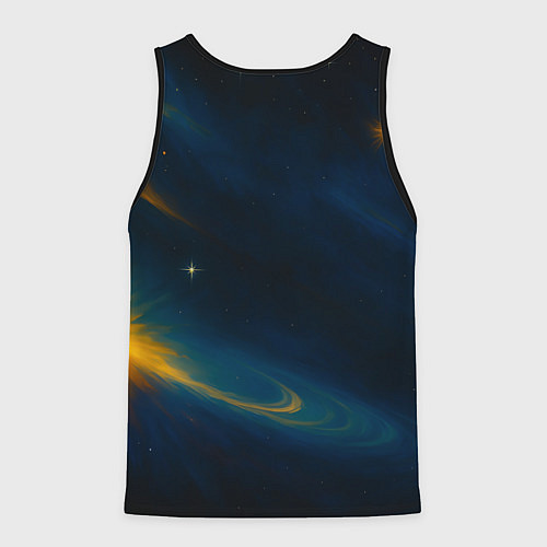 Мужская майка без рукавов Пространство Вселенной / 3D-Черный – фото 2