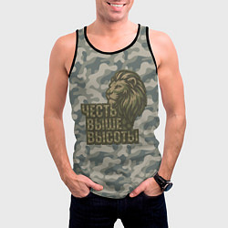 Майка-безрукавка мужская Честь выше высоты ВДВ, цвет: 3D-черный — фото 2