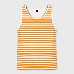 Майка-безрукавка мужская Тельняшка спасателя МЧС, цвет: 3D-белый