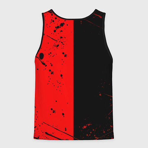 Мужская майка без рукавов Doom текстура краски / 3D-Черный – фото 2