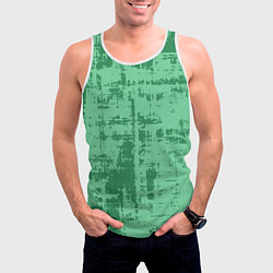 Майка-безрукавка мужская Текстура с потертостями, цвет: 3D-белый — фото 2