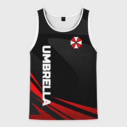 Майка-безрукавка мужская Umbrella - спорт, цвет: 3D-белый