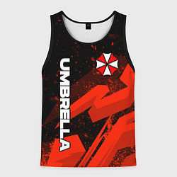 Майка-безрукавка мужская Umbrella corp - красный, цвет: 3D-черный