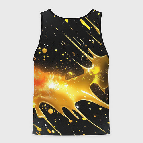 Мужская майка без рукавов Саша не следует правилам - Саша их устанавливает / 3D-Черный – фото 2