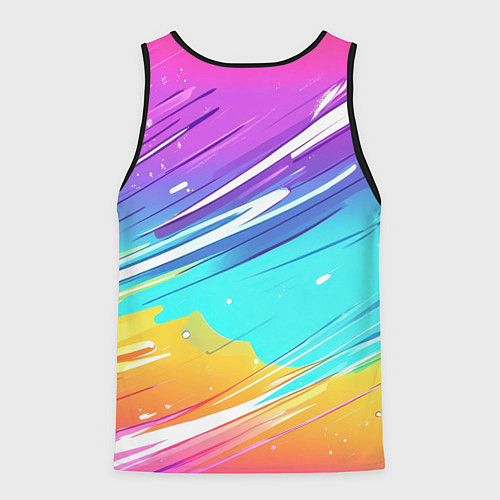 Мужская майка без рукавов Медаль Саша номер один / 3D-Черный – фото 2