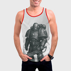 Майка-безрукавка мужская Бывалый космический десантник, цвет: 3D-красный — фото 2