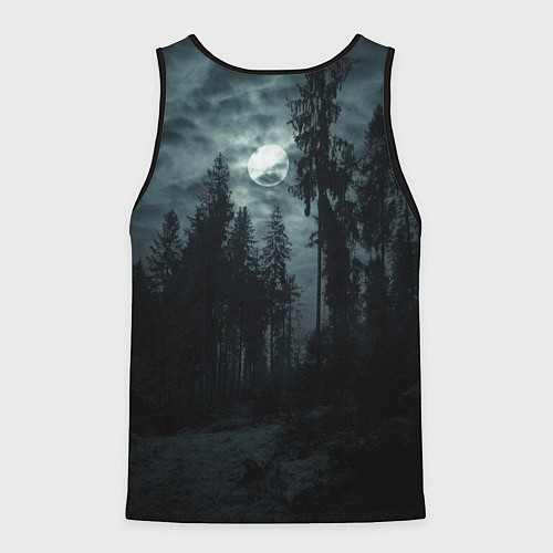 Мужская майка без рукавов Burzum - pagan black metal / 3D-Черный – фото 2