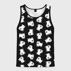 Майка-безрукавка мужская Annoying dog pattern - Undertale, цвет: 3D-черный