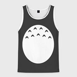 Майка-безрукавка мужская Тоторо живот, цвет: 3D-белый