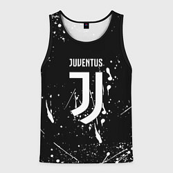 Майка-безрукавка мужская Juventus брызги красок текстура, цвет: 3D-черный