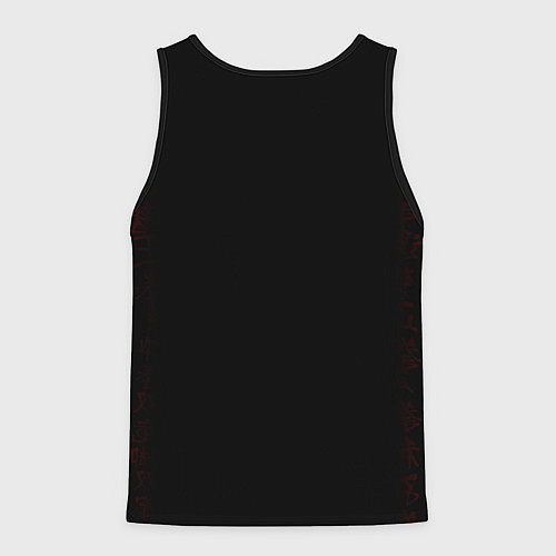 Мужская майка без рукавов Человек бензопила / 3D-Черный – фото 2