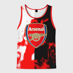 Майка-безрукавка мужская Арсенал огонь, цвет: 3D-красный