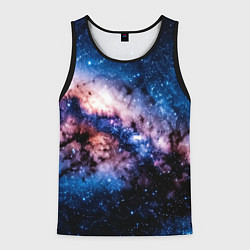 Майка-безрукавка мужская Фантастический космос звёзды и туманности, цвет: 3D-черный