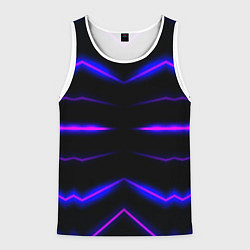 Майка-безрукавка мужская Color multicoloured neon, цвет: 3D-белый