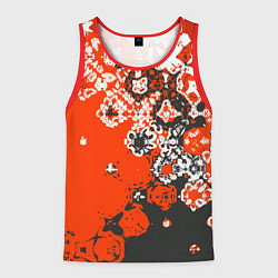 Майка-безрукавка мужская Красно-черная метаморфоза, цвет: 3D-красный