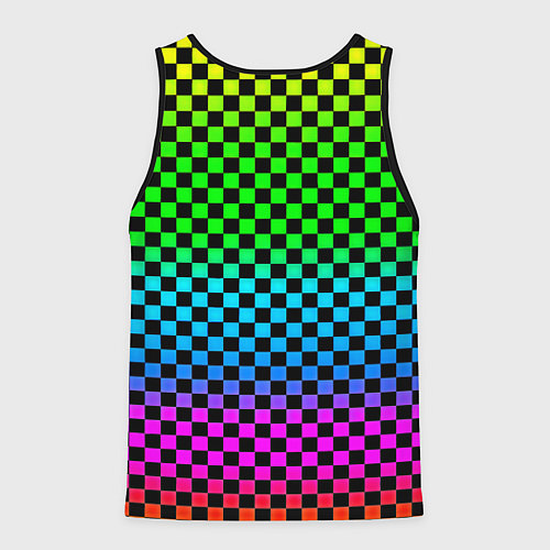 Мужская майка без рукавов Barcelona gradient neon / 3D-Черный – фото 2