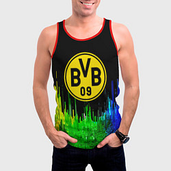 Майка-безрукавка мужская Borussia градиент текстура, цвет: 3D-красный — фото 2