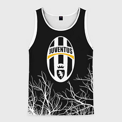 Майка-безрукавка мужская Ювентус деревья белые, цвет: 3D-белый