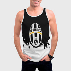 Майка-безрукавка мужская Juventus белый огонь, цвет: 3D-белый — фото 2