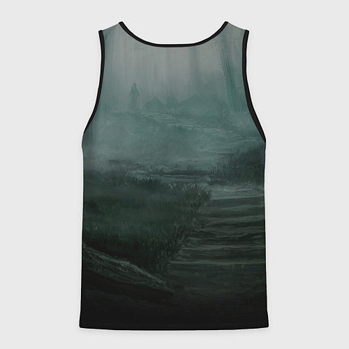 Мужская майка без рукавов Франкенштейн свинья невеста / 3D-Черный – фото 2