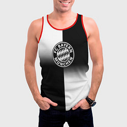 Майка-безрукавка мужская Бавария Мюнхен геометрия градиент, цвет: 3D-красный — фото 2