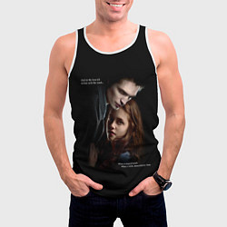 Майка-безрукавка мужская Белла и Эдвард: lion fell in love with the lamb me, цвет: 3D-белый — фото 2