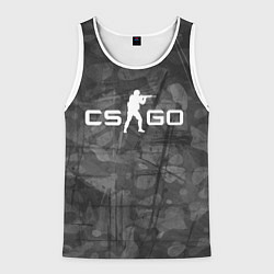 Майка-безрукавка мужская Эмблема CS GO, цвет: 3D-белый