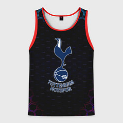 Майка-безрукавка мужская ФК Тоттенхэм соты, цвет: 3D-красный