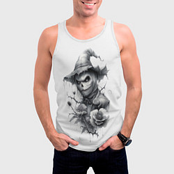 Майка-безрукавка мужская Eerie Scarecrow, цвет: 3D-белый — фото 2