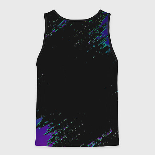 Мужская майка без рукавов Бавария Мюнхен краски текстура / 3D-Черный – фото 2