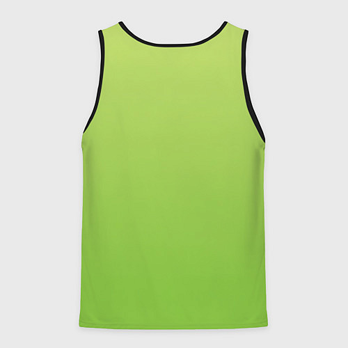 Мужская майка без рукавов Color lime green / 3D-Черный – фото 2