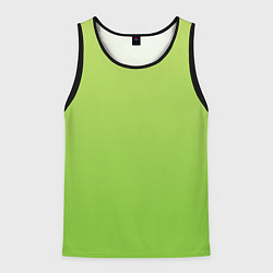 Майка-безрукавка мужская Color lime green, цвет: 3D-черный
