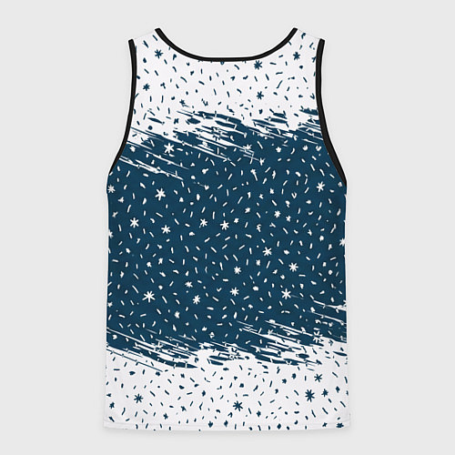 Мужская майка без рукавов Сантамаха / 3D-Черный – фото 2