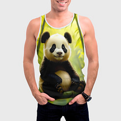 Майка-безрукавка мужская Бамбуковый хранитель, цвет: 3D-белый — фото 2