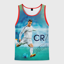Майка-безрукавка мужская CR Ronaldo, цвет: 3D-красный