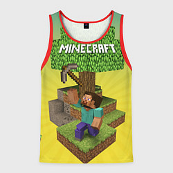 Майка-безрукавка мужская Minecraft Tree, цвет: 3D-красный