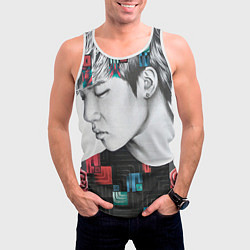 Майка-безрукавка мужская Big Bang Geometry, цвет: 3D-белый — фото 2
