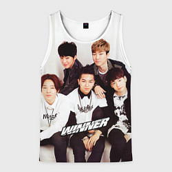 Майка-безрукавка мужская Winner Boys, цвет: 3D-белый