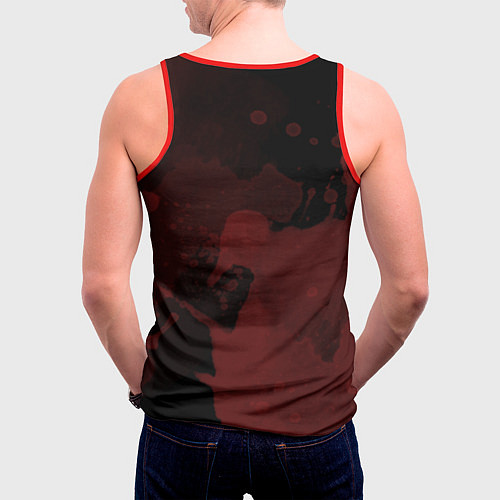 Мужская майка без рукавов Зомби клоун / 3D-Красный – фото 4