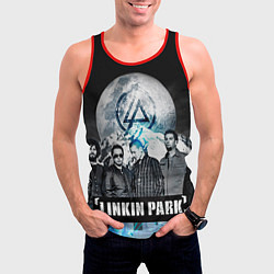 Майка-безрукавка мужская Linkin Park: Moon, цвет: 3D-красный — фото 2