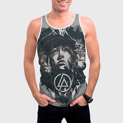 Майка-безрукавка мужская Linkin Park: My Style, цвет: 3D-белый — фото 2