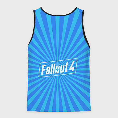 Мужская майка без рукавов Fallout Blue / 3D-Черный – фото 2