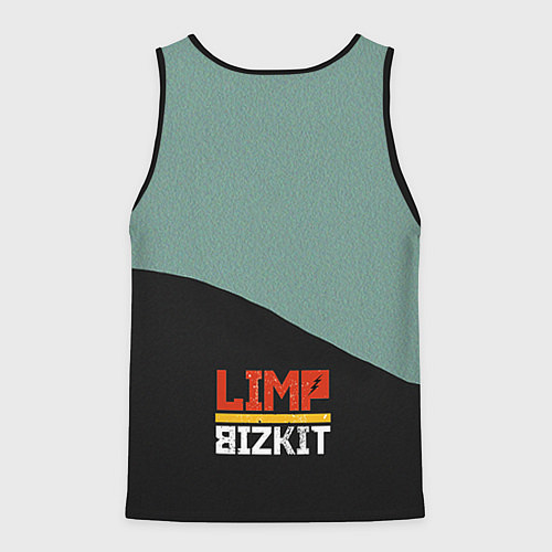 Мужская майка без рукавов Limp Bizkit: Faith Face / 3D-Черный – фото 2