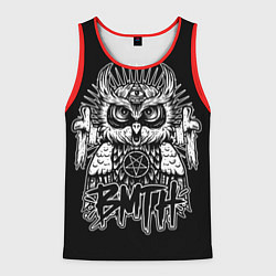 Майка-безрукавка мужская BMTH Owl, цвет: 3D-красный