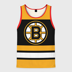 Майка-безрукавка мужская Boston Bruins, цвет: 3D-красный